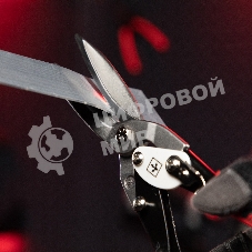 Ножницы по металлу Matrix, удлиненные, 290 мм, прямой рез, CrMo, 2-комп.обрезиненные рук-ки, PRO