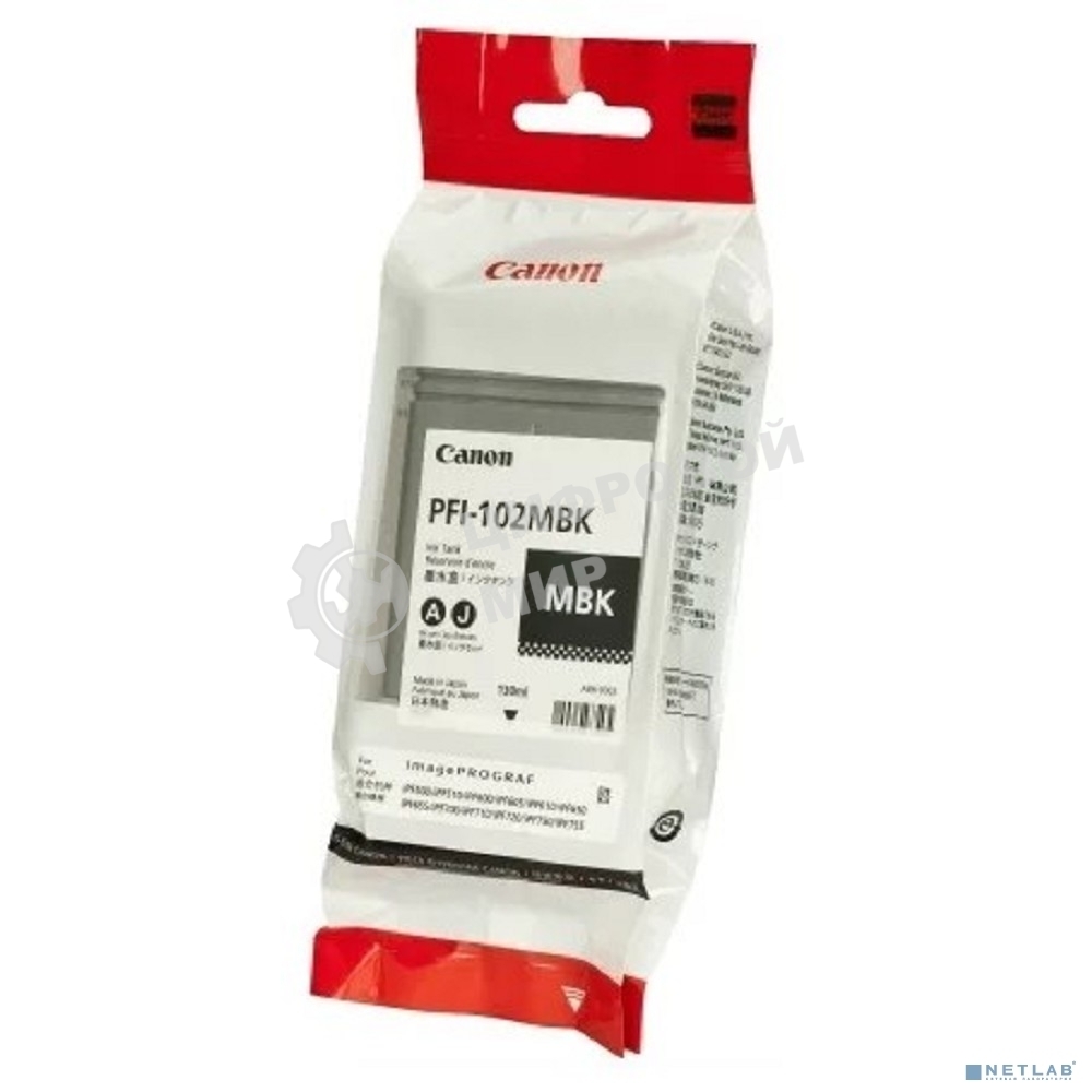 Картридж струйный Canon PFI-102MBk (0894B001) матовый черный, 130 мл., для iPF500/600/700