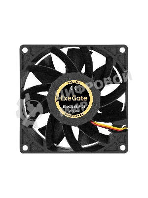 Вентилятор для корпуса ExeGate EX09238B3P-24 черный, 92 мм, 5000 об/мин, 56.3 дБ, 3 pin