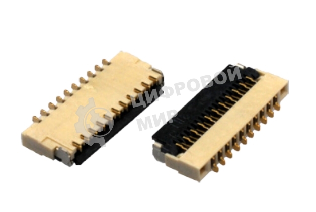 Разъем FPC Flip-Lock 0510-20RLGF 20 pin высота 1мм шаг 0,5мм