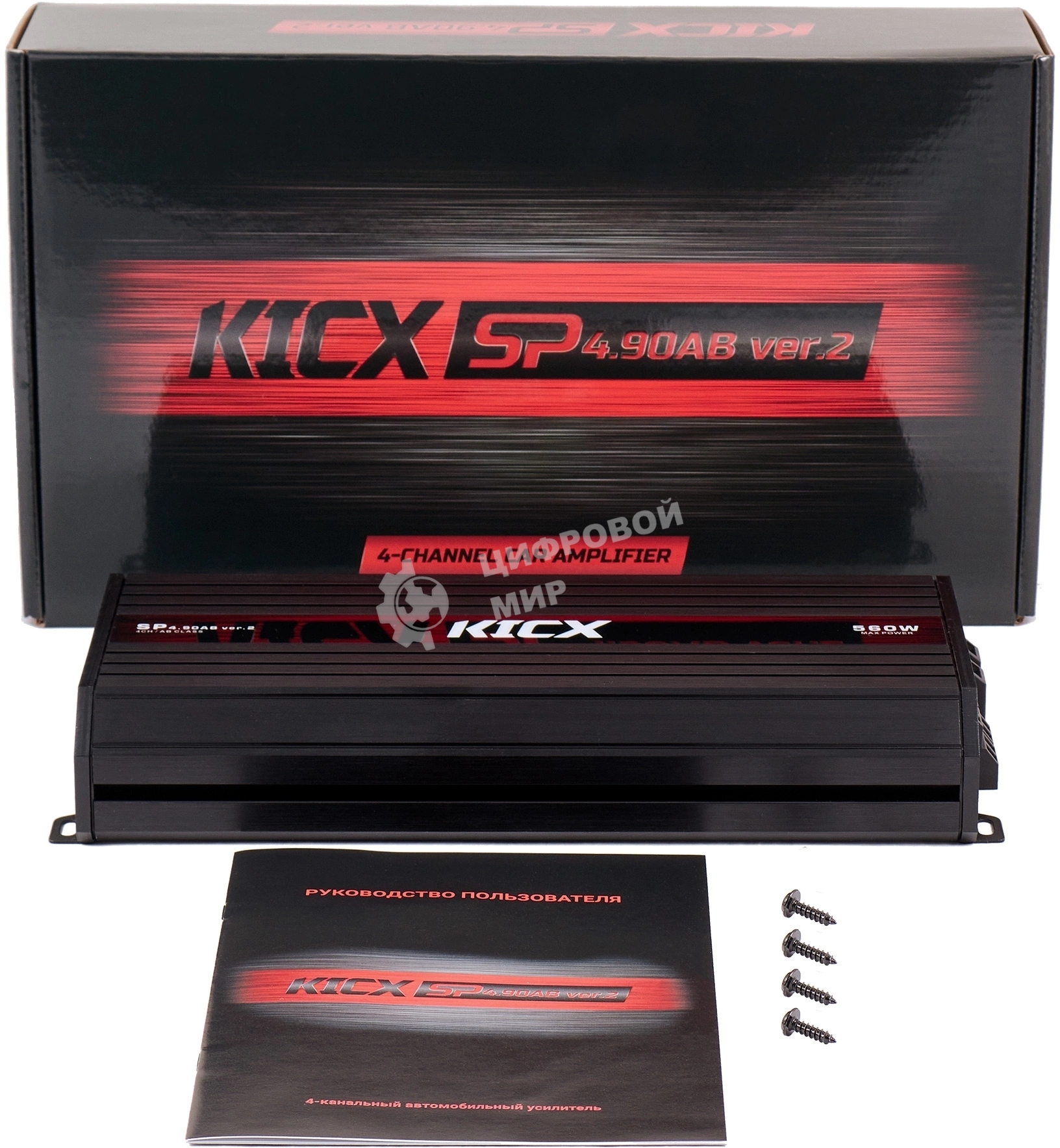 Усилитель автомобильный Kicx SP 4.90AB ver.2 одноканальный