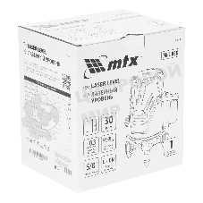 Лазерный уровень MTX MFL RED, 30 м, красный луч, акк. Li 2400 mAh, сумка, резьба 5/8