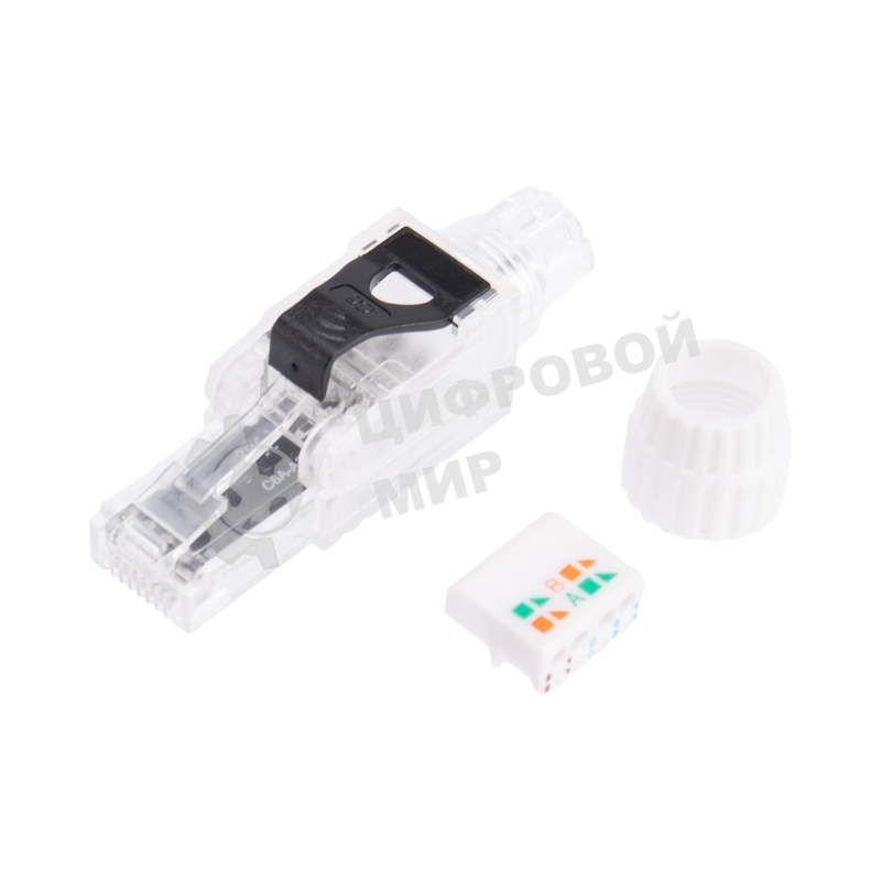 Разъем RJ-45(8P8C) Rexant полевой заделки под витую пару, UTP, CAT 6 (50 µ