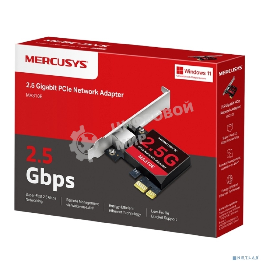 Сетевой адаптер PCI-Express Mercusys MA310E