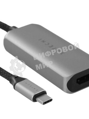Адаптер Satechi Type-C to HDMI 4K 60HZ. Поддержка 4K/60Hz. Материал корпуса алюминий. Цвет серебряный.