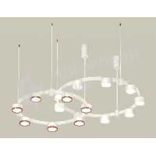 Светильник Ambrella light XR92081200/16 SWH/PPG белый песок/золото розовое полированное GX53 (A9208, C9241,C9236,N8112,N8126)
