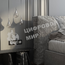 Рамка на 4 поста  AluMax (черный алюминий) W0043508