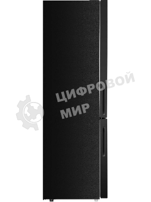 Холодильник Maunfeld MFF200NFBE черный, двухкамерный 271/106л морозилка снизу, No Frost