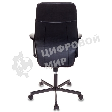 Кресло компьютерное Бюрократ CH-605/BLACK черный, искусственная кожа, крестовина металл