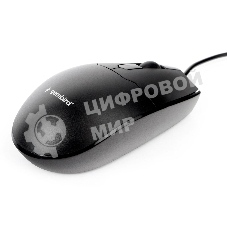 Мышь проводная Gembird MOP-425 черный, 1000 dpi, USB, кнопки - 3