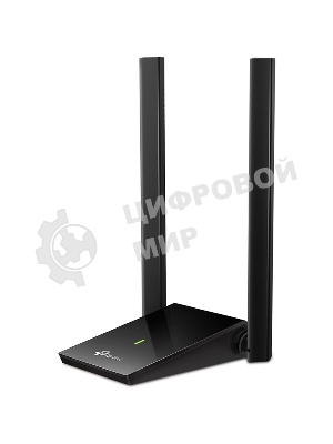 Адаптер TP-Link AC1300Mbps Dual-band High-Gain wireless USB adapter, 867Mbps at 5G and 400Mbps at 2.4G, two high gain antennas, USB 3.0, USB extension cable, support wave 2 MU-MIMO, full compatible with Windows and macOS.