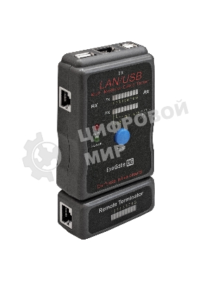 Тестер сетевой ExeGate EX293160RUS EX-T5448 для RJ-45/RJ-11/RJ-12/USB
