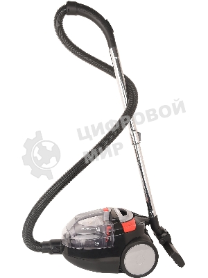 Пылесос Hyundai HYV-C3077 черный, 380/2000 Вт, уборка сухая, пылесборник контейнер 1.5 л