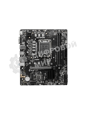 Материнская плата MSI PRO B760M-E, LGA 1700, Intel B760, 2xDDR5, 4xSATA, 1xM.2, 1xPCIe 4.0 x16, 1xPCIe 4.0 x1, 1xHDMI, 1xVGA, 1x1Gb LAN, 2xUSB-A 3.2 Gen 1, 4xUSB-A 2.0, 3x3.5 мм, 7.1, mATX