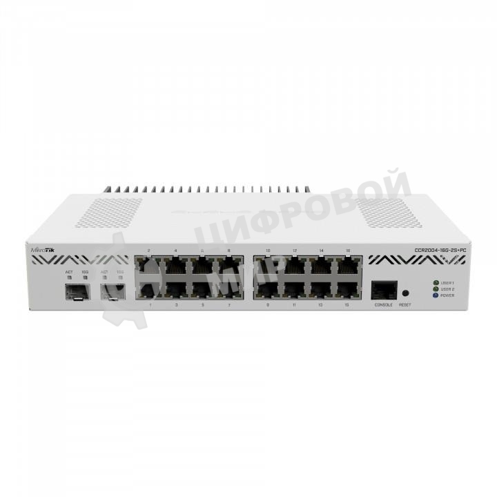 Маршрутизатор Mikrotik CCR2004-16G-2S+PC