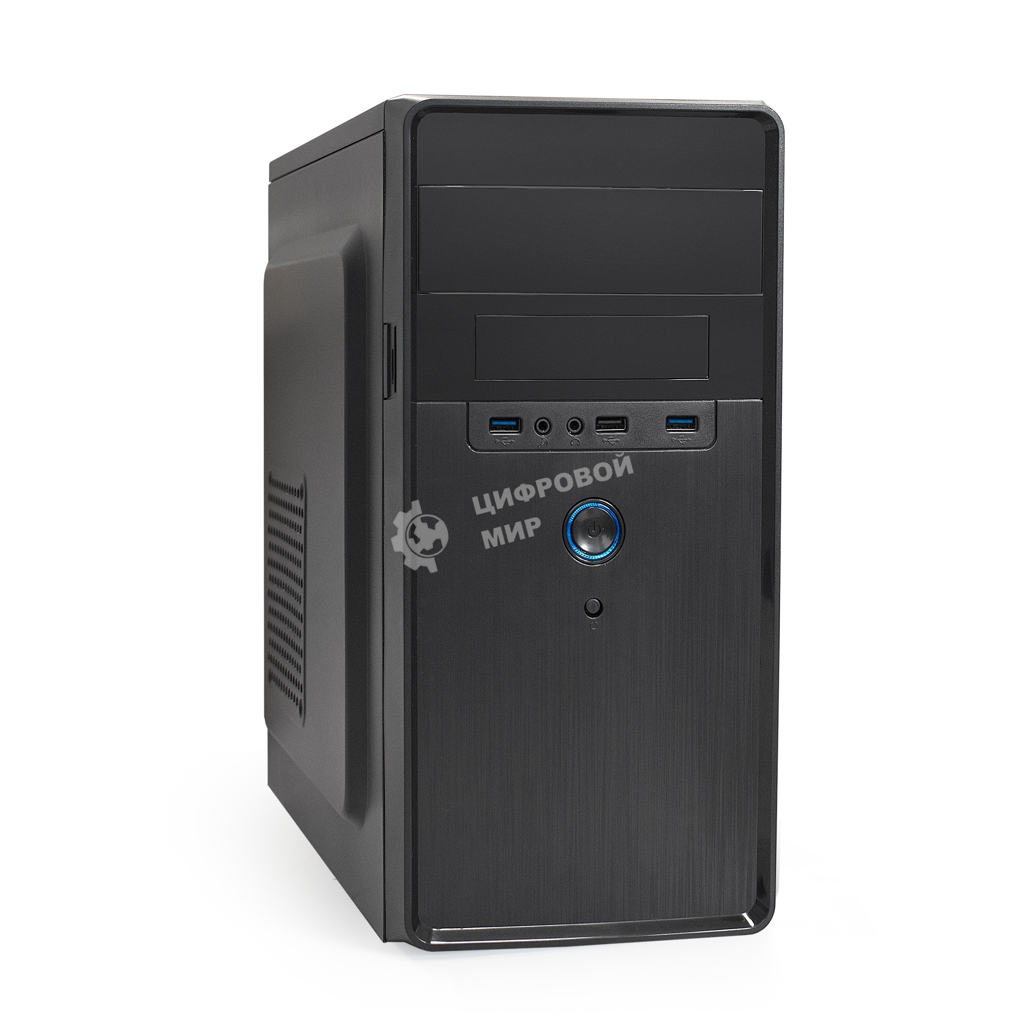 Компьютерный корпус Minitower ExeGate EX286429RUS BA-309U2 (mATX, без БП, 1хUSB+2хUSB 3.0, HD аудио, черный)