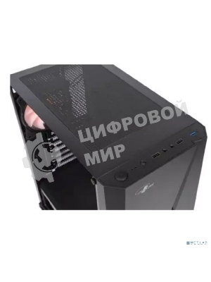 Компьютерный корпус ATX Eurocase A39 ARGb черный без БП закаленное стекло USB 3.0