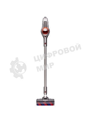 Пылесос вертикальный Sharp ECSB72RS серебристый/красный, питание от аккумулятора, 95 Вт, уборка сухая, пылесборник 1 л, работа от АКБ max 36 мин