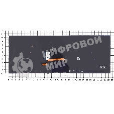 Клавиатура для ноутбука Sony SVF14N FIT серебристая с подсветкой