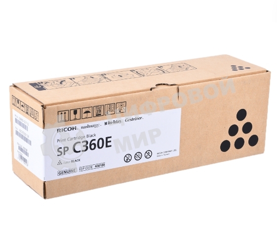 Картридж лазерный тип SP C360E черный для Ricoh SP C360DNw/SP C360SNw/SP C360SFNw/SP C361SFNw (2,5K)