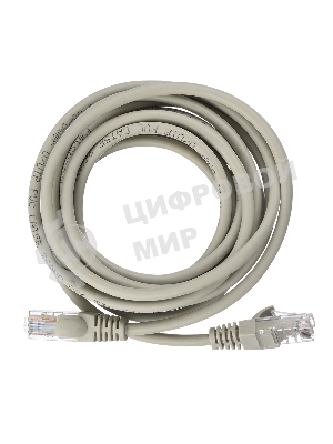 Кабель GoPower PATCH RJ-45(M)-RJ-45(M) 00-00029036 3M серый