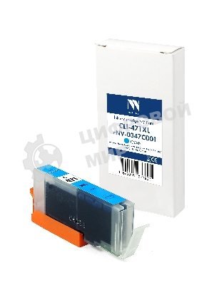 Картридж струйный NVPrint CLI-471XL (NV-0347C001) Cyan для Canon Pixma MG5740/MG6840/MG7740/TS5040/TS6040/TS8040/TS9040 (12 мл) совместимый