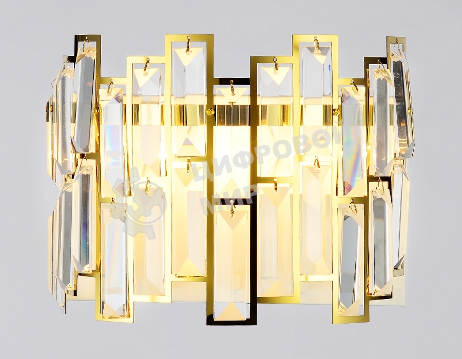 Светильник Ambrella light TR5055 GD/WH/CL золото/белый/прозрачный E14/2 max 40W 250*200*140
