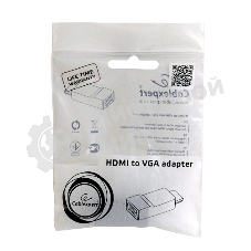Переходник HDMI-VGA Cablexpert A-HDMI-VGA-02, 19M/15F, Jack3.5 аудиовыход