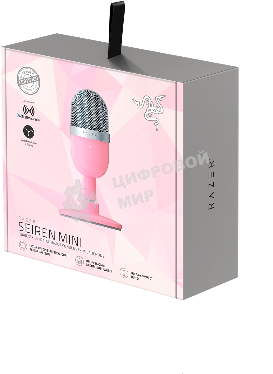 Микрофон Razer Seiren Mini Quartz Razer Seiren Mini Quartz – Ultra-compact Condenser Microphone