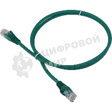 Патч-корд LANMASTER LSZH UTP cat.5e, 0.5 м, зеленый