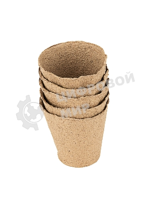 Горшочек для рассады, 80х80 мм, торфяной, 5 шт. Россия