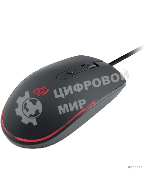 Мышь проводная Oklick 100M черный, 1600 dpi, USB, кнопки - 4