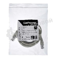 Кабель GoPower PATCH RJ-45(M)-RJ-45(M) 00-00029036 3M серый