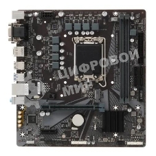 Материнская плата Gigabyte H610M S2H V2, LGA 1700, Intel H610, 2xDDR5, 4xSATA, 1xM.2, 1xPCIe 4.0 x16, 1xPCIe x1, 1xHDMI, 2xDP, 1xD-Sub, 1x 1Gb LAN, 2xUSB-A 3.2 Gen 1, 4xUSB-A 2.0, 3x 3.5 мм, 7.1, mATX
