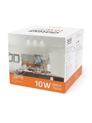 Светильник Gauss HD025 led накладной с рассеивателем 10w белый 3000k 88х75мм 1/30