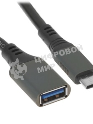 Кабель USB2.0 OTG Cablexpert A-OTG-AFBM-03 USBAF/MicroBM, 0.15м, удлиненный разъем micro USB - 9мм, пакет