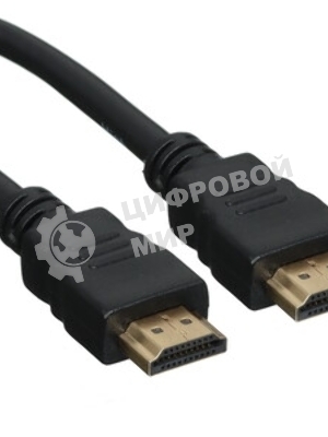 Кабель Cablexpert HDMI CC-HDMI4-1M, 19M/19M, v2.0, медь, позол.разъемы, экран, 1м, черный, пакет