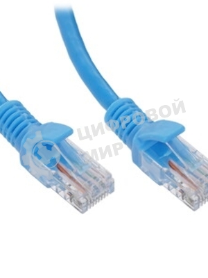 Патч-корд LSZH медный UTP Cablexpert PP30-10M/B cat.5e, 10м, литой, многожильный, синий