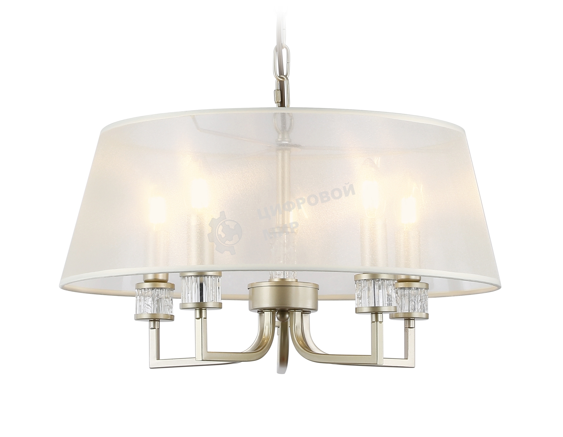 Люстра Ambrella light LH71211/5 CGD золото E14/5 max 40W D500*700