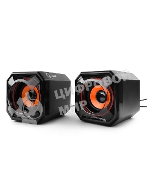 Акустическая система 2.0 Gembird SPK-405, пассив. излучатели, черный, 5 Вт, рег. громкости USB-питание