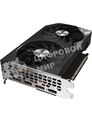 Видеокарта GIGABYTE GV-N3060WF2OC-12GD (V2.0), 12GB GDDR6, 192 bit, 2xDisplayPort, 2xHDMI, GPU 1320 MHz
