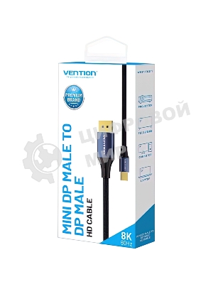 Кабель Vention DisplayPort v1.4 20M/Mini DP M - 1.5м