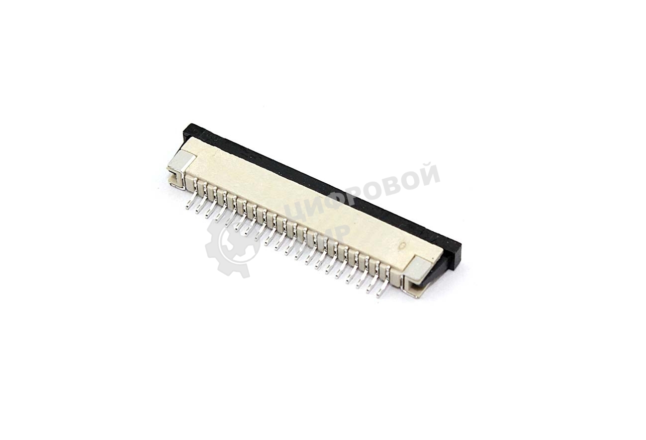 Разъем FPC Half Coverage Bottom Contact 1.0K-BX-20PWB 20 pin высота 2мм шаг 1мм