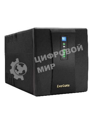 Источник бесперебойного питания ExeGate SpecialPro UNB-1500.LED.AVR.EURO.RJ 1500VA/950W, LED, AVR, 4 евророзетки, RJ45/11, черный