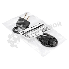 Кабель питания ноутбуков ExeGate Power PC5-0,5P (Евровилка Schuko->C5, VDE-250V-3*0.5мм2, медь, черный, 6A, 0.5м)