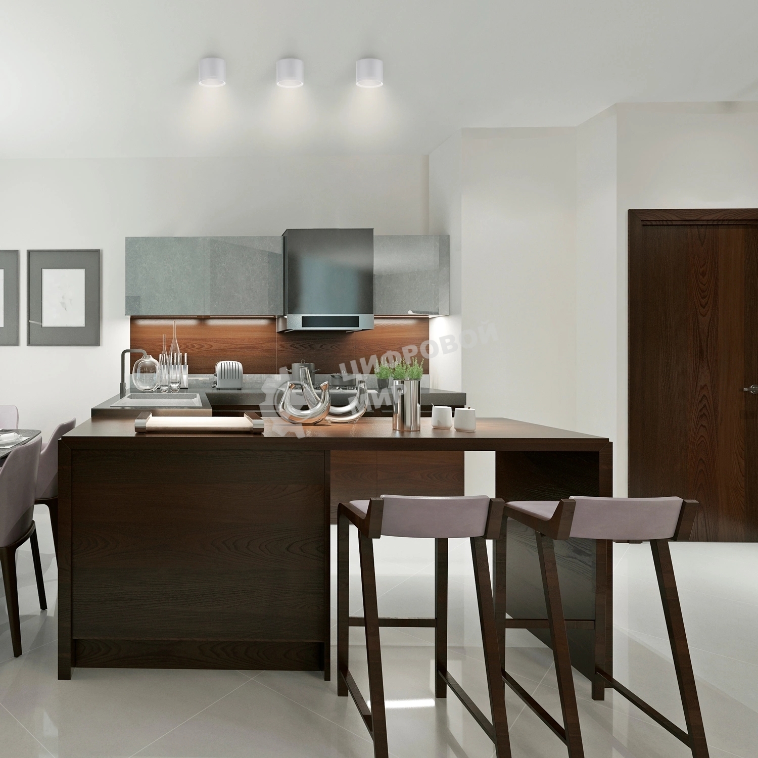 Светильник Gauss HD025 led накладной с рассеивателем 10w белый 3000k 88х75мм 1/30