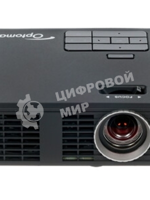 Проектор Optoma ML750e (DLP, LED, WXGA 1280x800, 700Lm, 15000:1, HDMI, USB, MHL, MicroSD, 1x1W speaker, 3D Ready, led 20000hrs, черный, 0.38kg)
