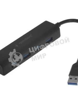 USB-концентратор Gembird UHB-C354, USB 3.0, USB 4 порта, USB с доп питанием