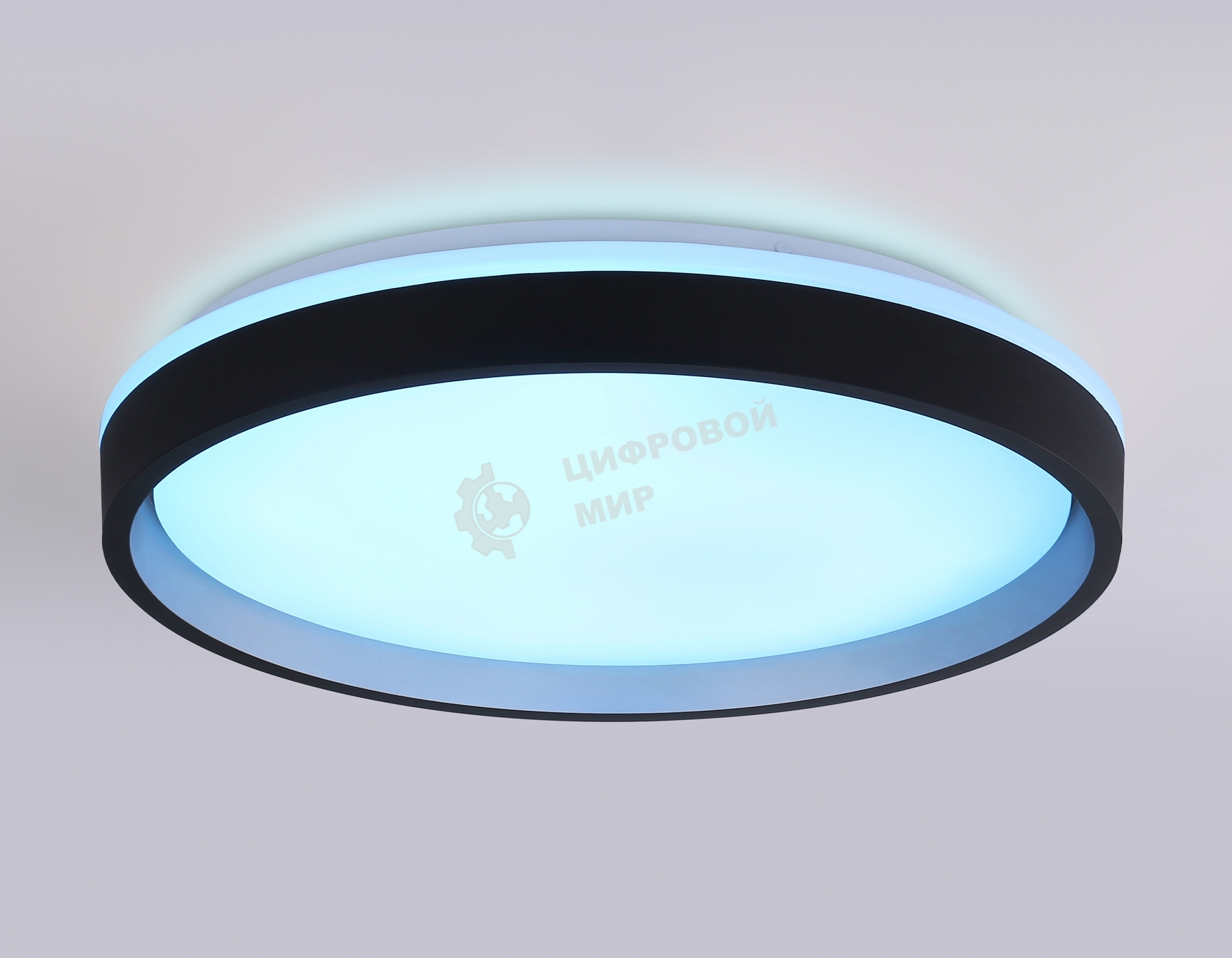 Светодиодный светильник RGB Ambrella light FZ610 BK/GD черный/золото IP20 66W 3000K-6500K+RGB D490*85 (ПДУ ИК)