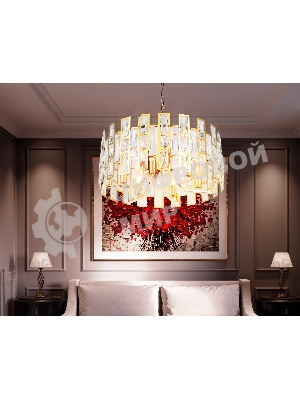 Светильник Ambrella light TR5061/6 GD/CL золото/прозрачный E14/6 max 40W D500*938